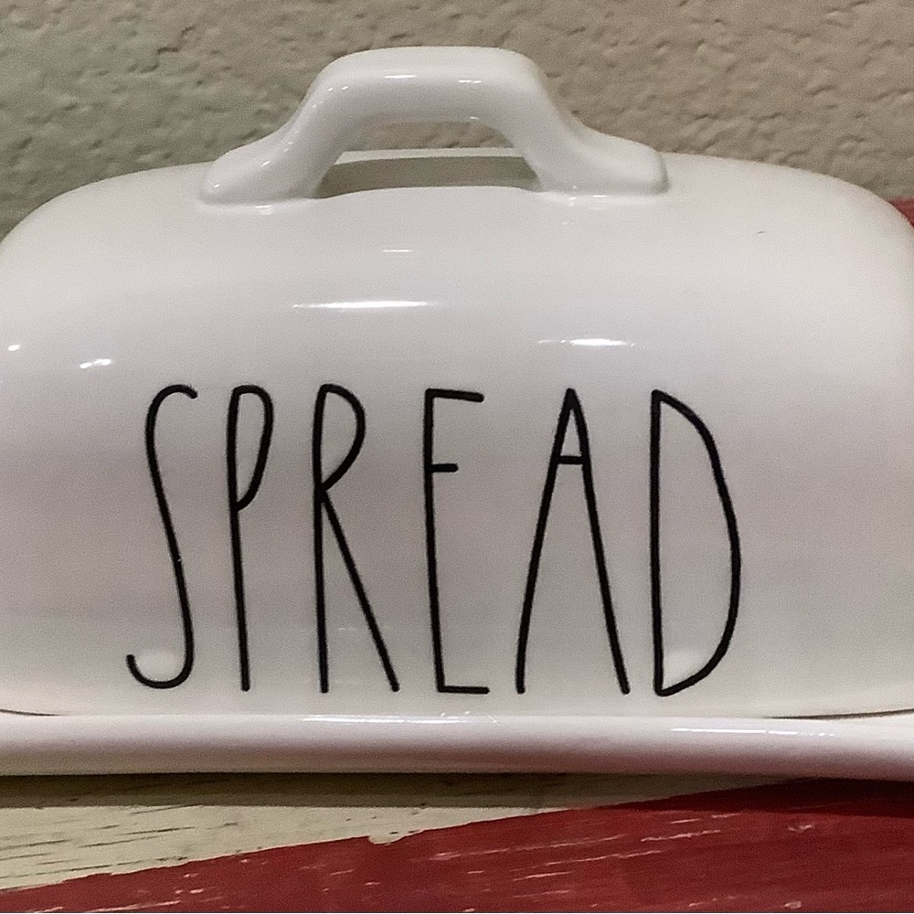 Rae Dunn White Butter Dish